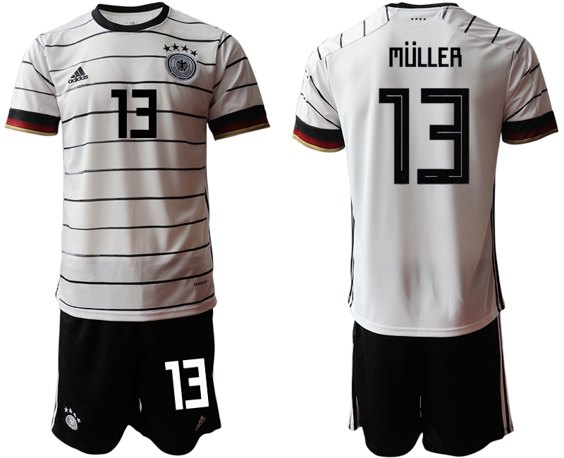 Men 2021 European Cup Germany home white #13 Soccer Jersey3->spain jersey->Soccer Country Jersey